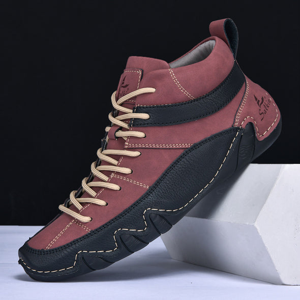 Men's Comfortable Handmade Leather Boots-B05