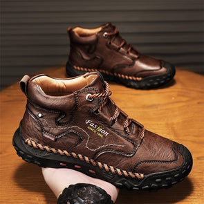 Men's Comfortable Handmade Leather Boots-B06