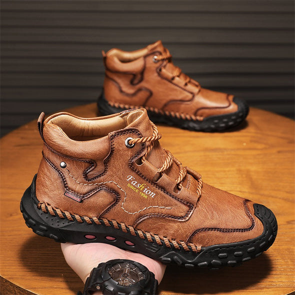 Men's Comfortable Handmade Leather Boots-B06