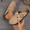 Women's suede clogs