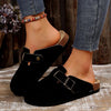 Women's suede clogs