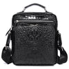 Luxury crocodile leather men's bag