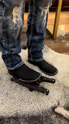 2025 Black Snake Pattern Ankle Boots