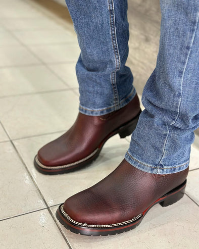 2025 Men's Cowhide Leather Ankle Boots