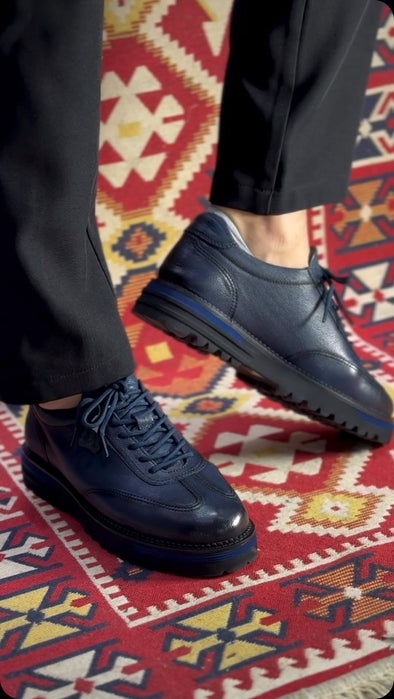 TG01 Italian handmade leather casual shoes