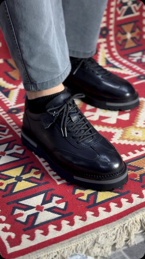 TG02 Italian handmade leather casual shoes