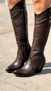 CH4 cowhide cowboy boots