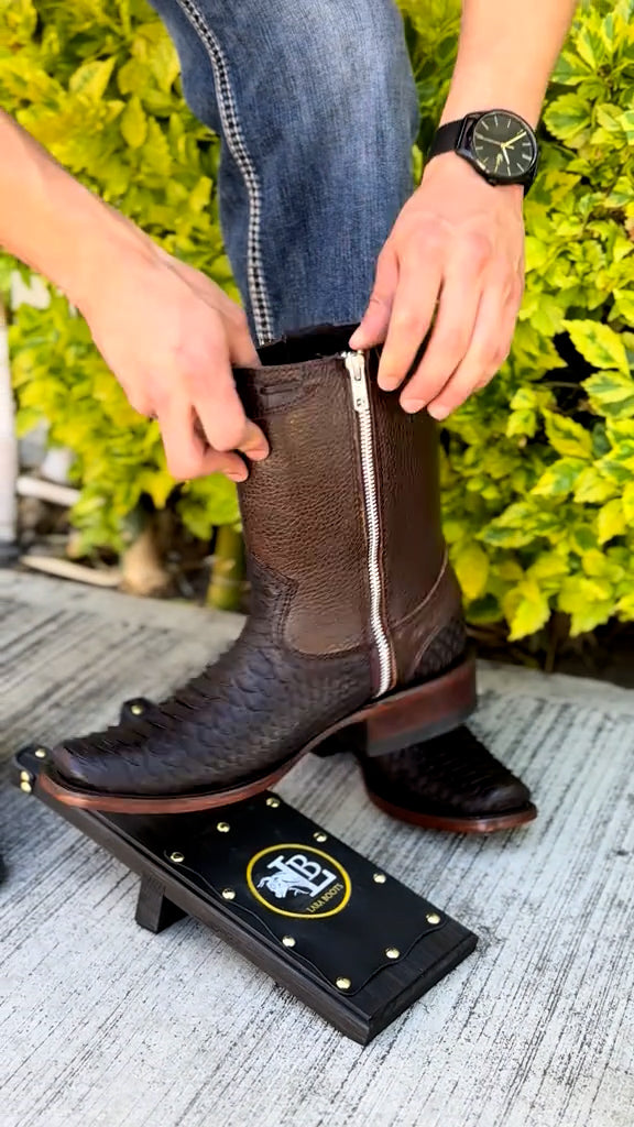 Zipper python boots-M