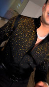 Men's Diamond Rhinestone Shirt