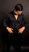 Diamond Rhinestone Shirt/Black