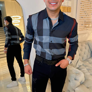 Men's light luxury all-match shirt