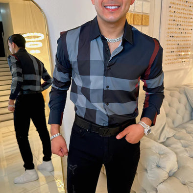 Men's light luxury all-match shirt