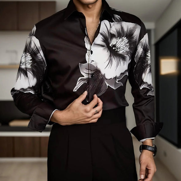 Men's Luxurious Versatile Floral Shirt