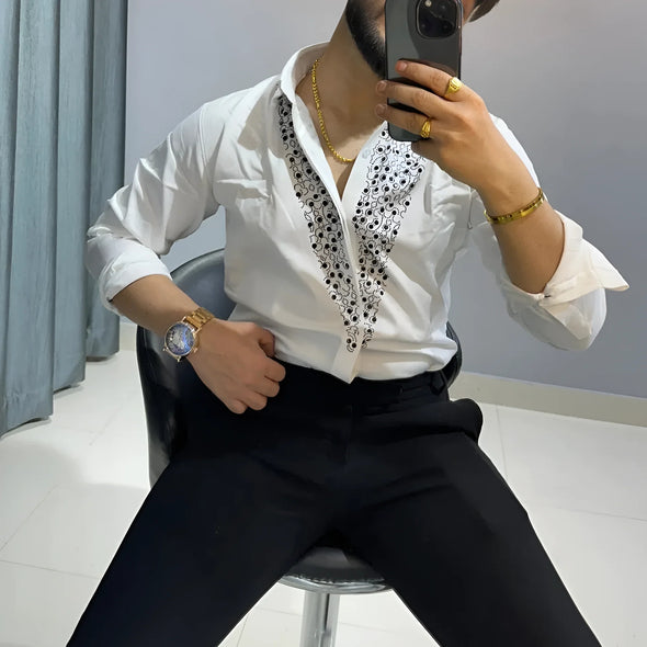Italian light luxury men's shirts