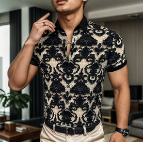 High quality embossed stone shirt