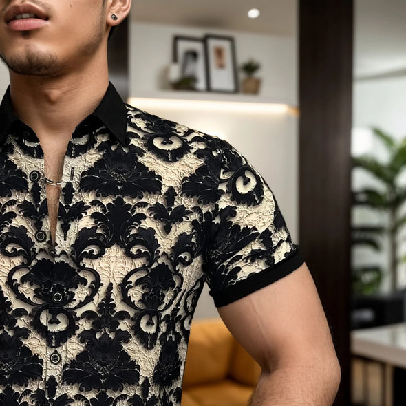 High quality embossed stone shirt