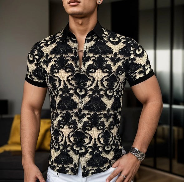 High quality embossed stone shirt
