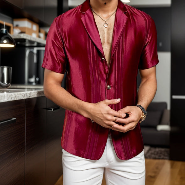 High quality ice silk short sleeve shirt