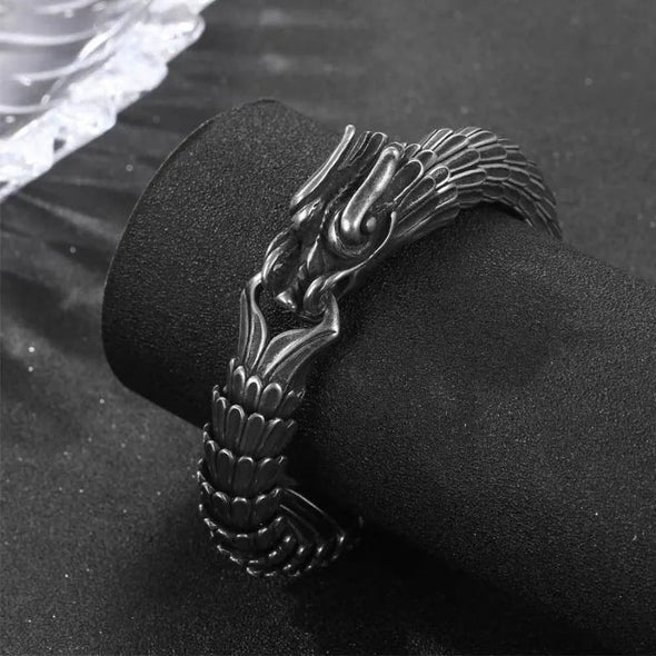 Vintage Dragon Stainless Steel Bracelet