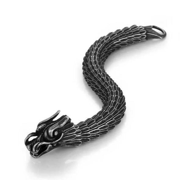Vintage Dragon Stainless Steel Bracelet