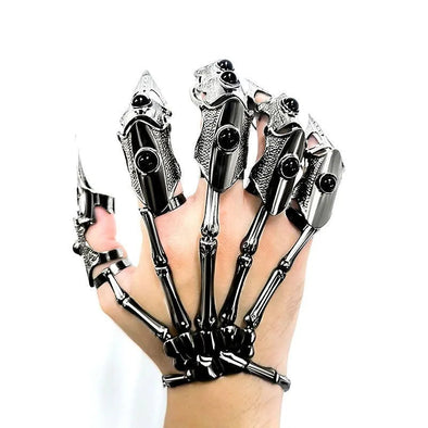 Necromancer Skull Bracelet and Finger Claws