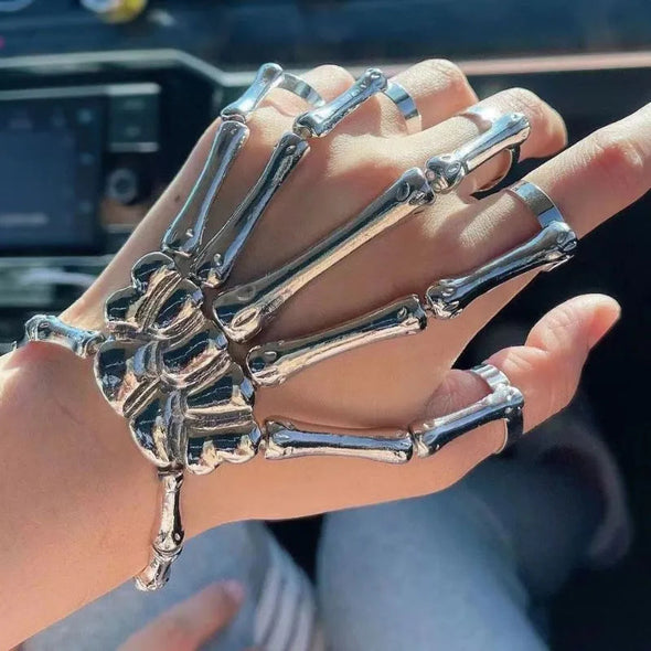 Necromancer Skull Bracelet and Finger Claws