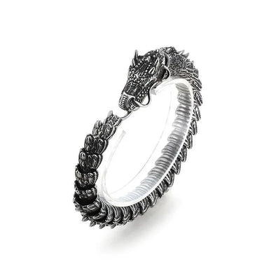 Classic Vintage Dragon Stainless Steel Bracelet