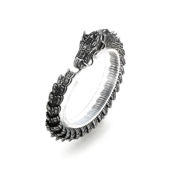 Classic Vintage Dragon Stainless Steel Bracelet