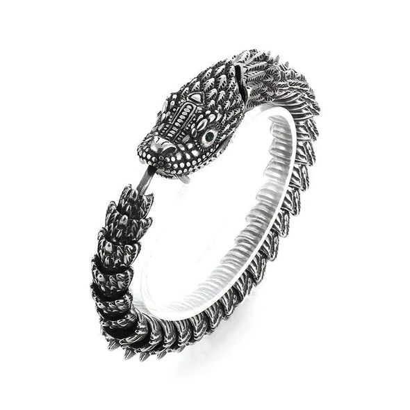 Classic Vintage Dragon Stainless Steel Bracelet
