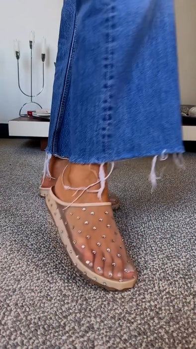 Queen's rhinestone slippers