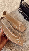 Summer Sparkly Bow Flats