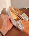 Women's all-match leather flat shoes