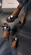 Classic Silver Slippers