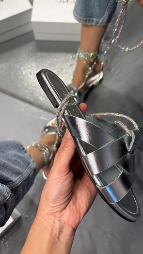 Classic Silver Slippers