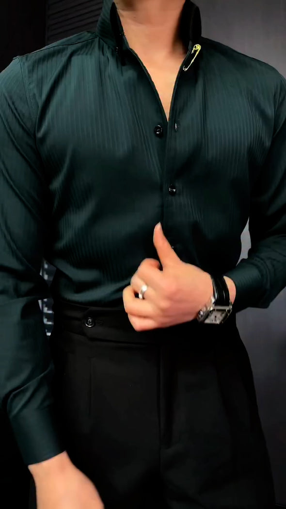 Italian men's classic versatile multi-color shirt