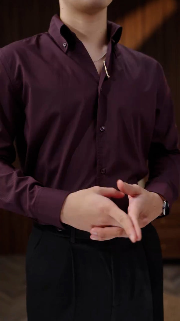 Italian men's classic versatile multi-color shirt