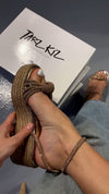 Bohemian Wicker Sandals