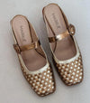 Hand-woven leather slippers