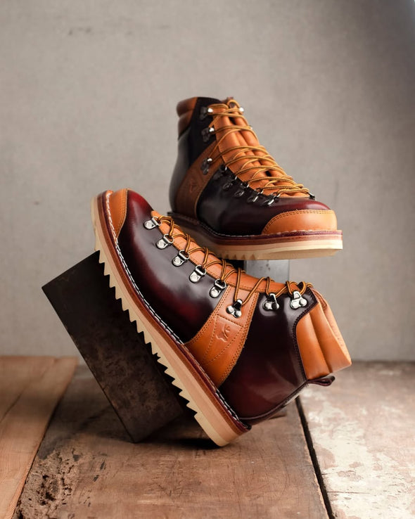 Italian handmade calf leather boots