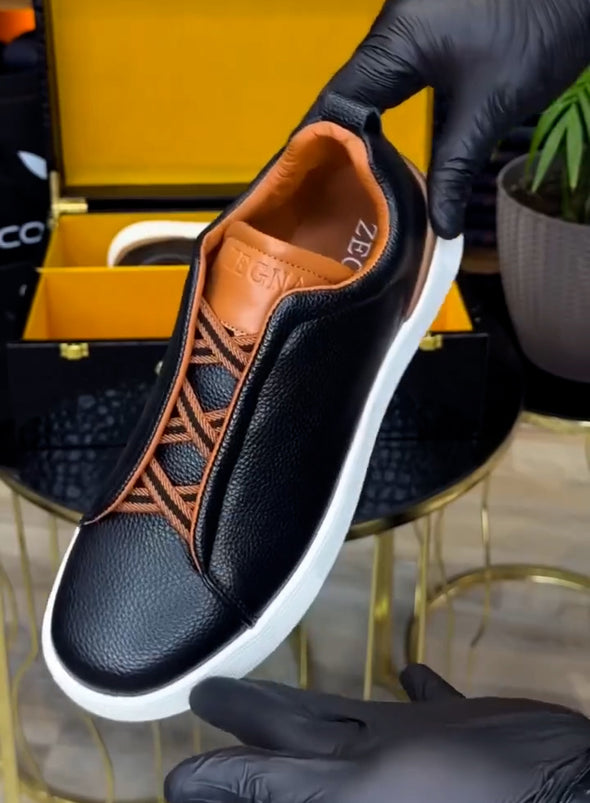 Italian handmade casual sneakers