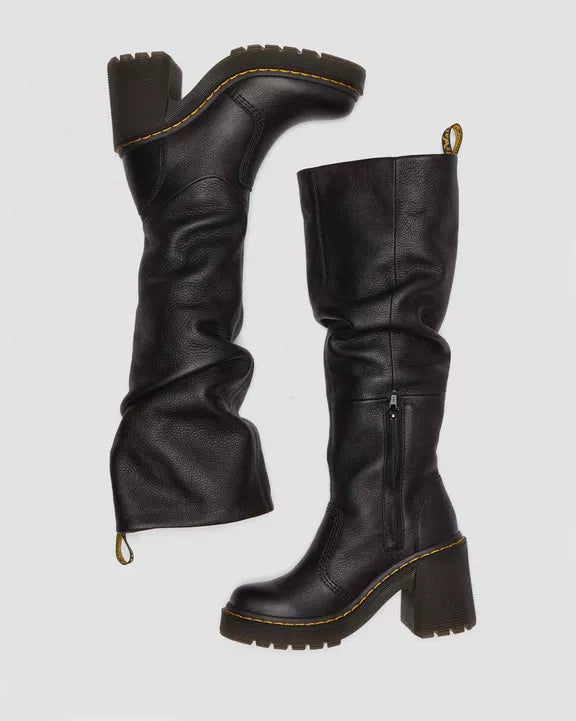 2025 Women's Autumn Leather High Heel Boots