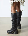 2025 Women's Autumn Leather High Heel Boots