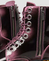 Women's distressed leather platform shoes