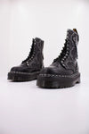 Autumn leather platform boots