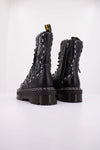 Autumn leather platform boots