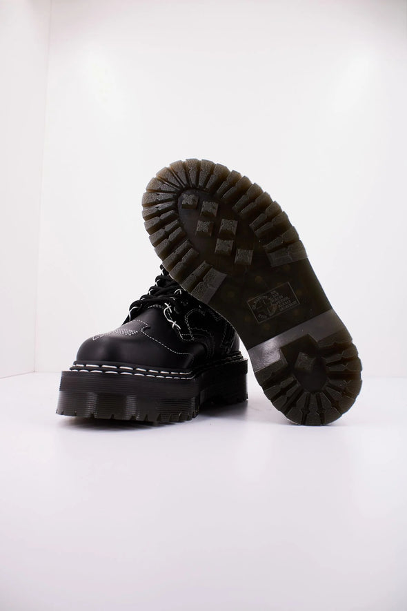 Autumn leather platform boots
