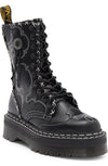 Autumn leather platform boots