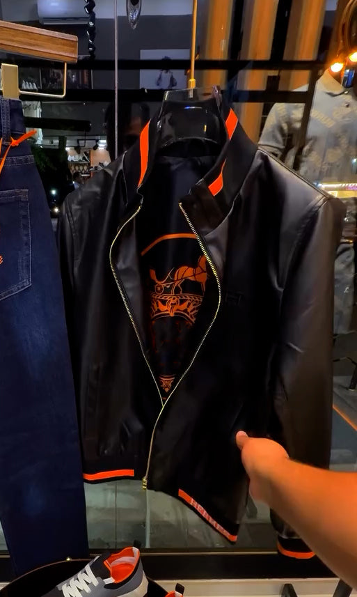 Italian men's luxury leather jackets