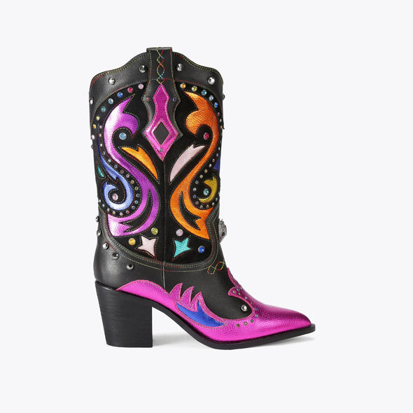 Colorful Mixed Cowboy Boots