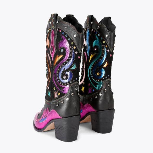 Colorful Mixed Cowboy Boots